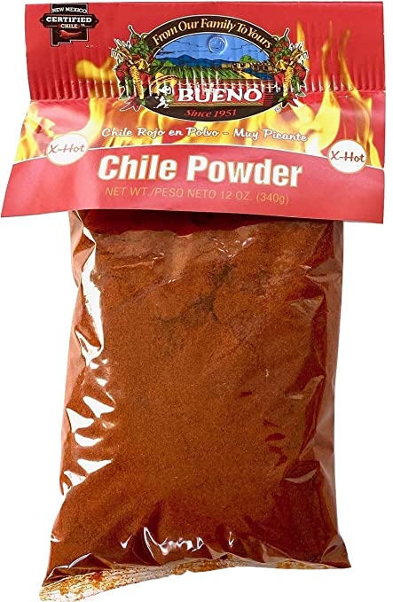 Bueno Red Chile Powder, X-HOT, 12oz. Bag