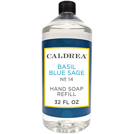 Caldrea Hand Soap Refill, Basil Blue Sage, 32 oz