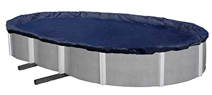 Blue Wave Bronze 8-Year 12-ft x 24-ft Oval Above Ground Pool Winter Cover