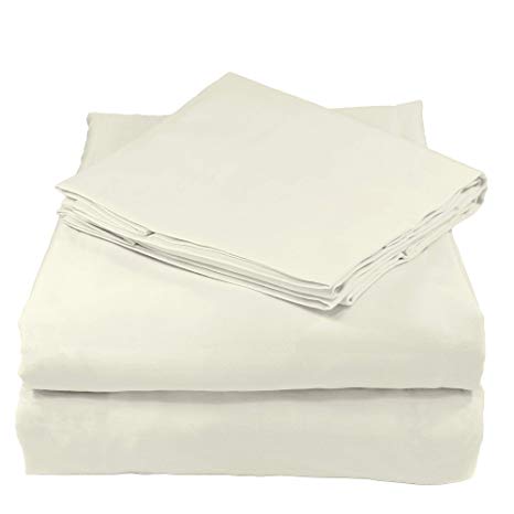 Whisper Organics Organic Sheets Sets GOTS Certified Organic - Ethically Made 200 Thread Count Soft Cotton Bed Sheets - Best Sheet Set (Cal King, Light Grey)