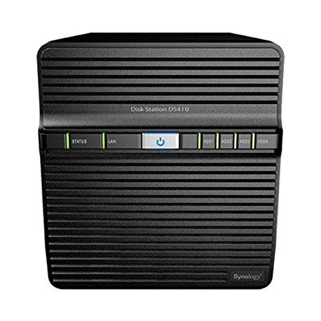 Synology DiskStation Diskless 4-Bay Network Attached Storage DS410