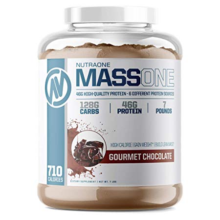 Massone Mass Gainer Protein Powder by NutraOne – (Gourmet Chocolate - 7 lbs.) …
