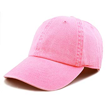 THE HAT DEPOT 100% Cotton Pigment Dyed Low Profile Six Panel Cap Hat