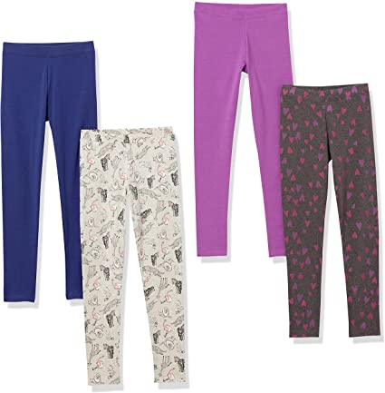 Spotted Zebra Girls and Toddlers' Leggings, Multipacks