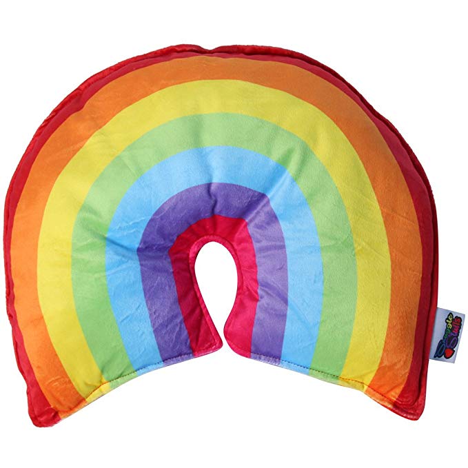 Snuggle Stuffs Lucky Rainbow 16" Throw Pillow
