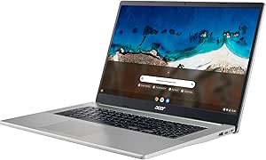 Acer Chromebook 317 CB317-1H CB317-1H-C41X 17.3" Chromebook - Full HD - 1920 x 1080 - Intel Celeron N5100 Quad-core (4 Core) 1.10 GHz - 4 GB RAM - 32 GB Flash Memory - Sparkly Silver