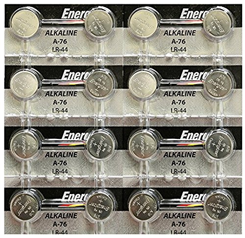 Energizer A76/LR44 (A76BP), SR44, L1154, 1.5v Alkaline Batteries uOTpb, 2Pack (Strip of 8)