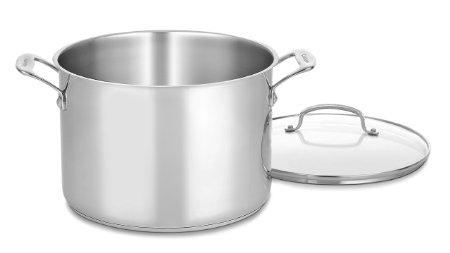 Cuisinart 76610-26G Chef's Classic 10-Quart Stockpot with Glass Cover