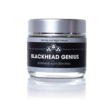Blackhead Genius Salicylic Acid Cream The Active Solution For Blackheads,Spots,Acne and Skin Problems Cruelty Free Paraben Free, Rich in Salicylic Acid & Tea Tree Oil Purify Your Skin