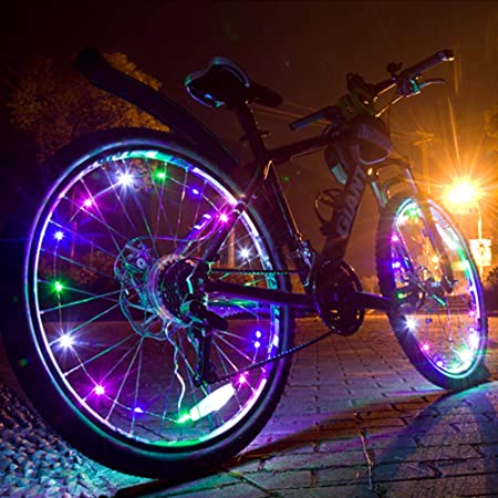 esonstyle Led Bike Wheel Light with Battery Waterproof Bright Bicycle Tire Lights Strip, Safety Spoke Lights, Cool Kids Boys Girls Bycicle Accessories
