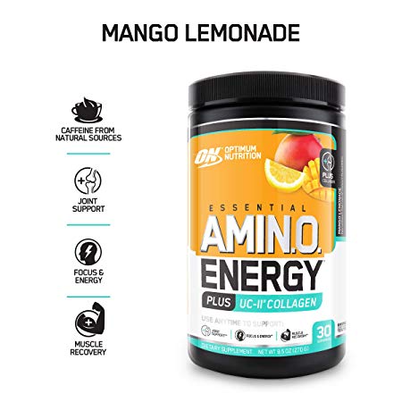 Optimum Nutrition On Amino Energy   Uc-Ii Collagen, Mango Lemonade, 30 Servings