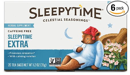 Celestial Seasonings Sleepytime Extra Tea, 20 Count (Pack of 6)