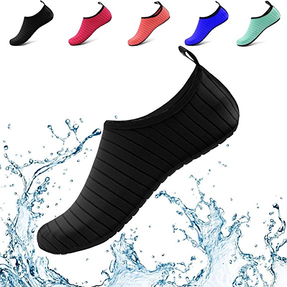 Donppa Water Shoes Women Men Yoga Barefoot Aqua Skin Socks Beach Quick Dry Swim Exercise Surf Pool