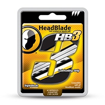 HeadBlade HB3 Triple Blade Refill Razor Cartridges