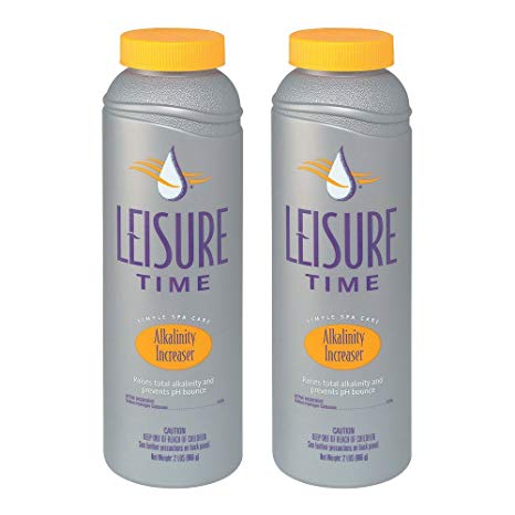 Leisure Time ALK-02 Alkalinity Increaser for Spas and Hot Tubs (2 Pack), 2 lb