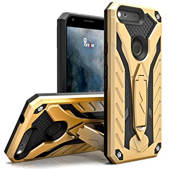 Google Pixel XL Case, Zizo [Static Series] Shockproof [Military Grade Drop Tested] w/ Kickstand [Google Pixel XL Heavy Duty Case] Impact Resistant