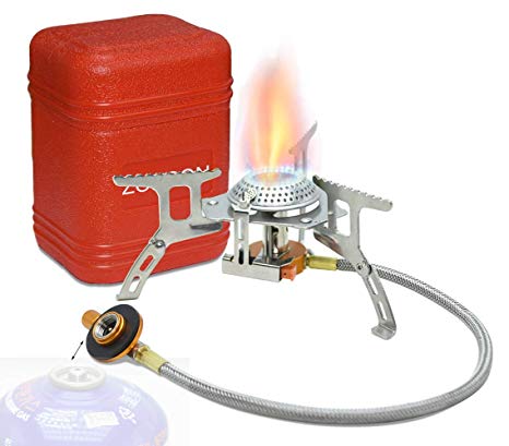 Zoeson Outdoors Mini Camping Stove,Backpacking Stove,Backpack Stove, Ultralight Collapsible Stove Backpacking