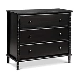 Davinci Jenny Lind Spindle 3-Drawer Dresser in Ebony