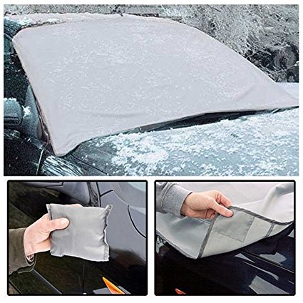 KEPLIN® Magnetic Windscreen Cover Frost Windshield Snow All Weather Cover With Dust Protector Pouch