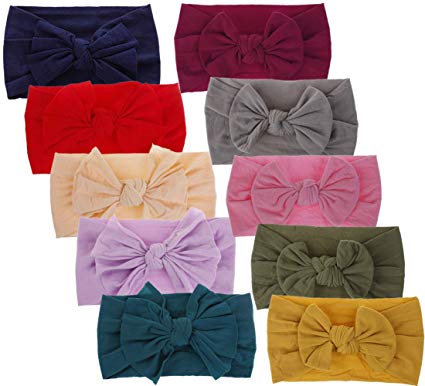 Baby Headbands Turban Knotted, Girl's Hairbands for Newborn, Toddler and Children's