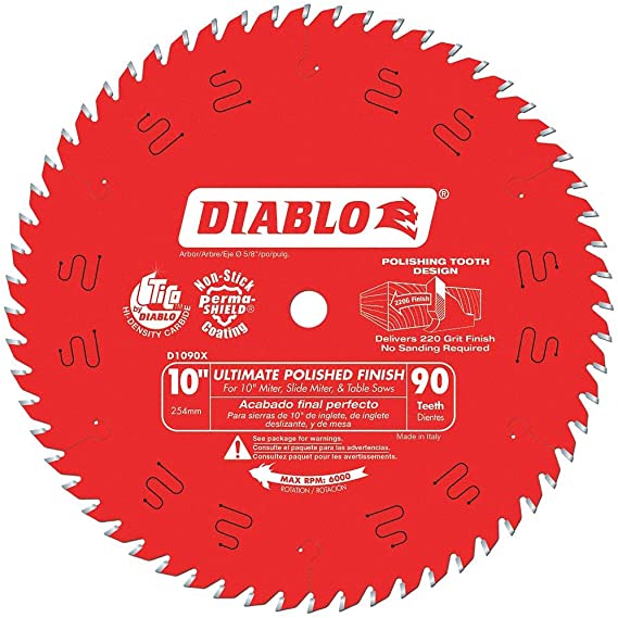 Diablo D1090X Saw Blade 10" 90T