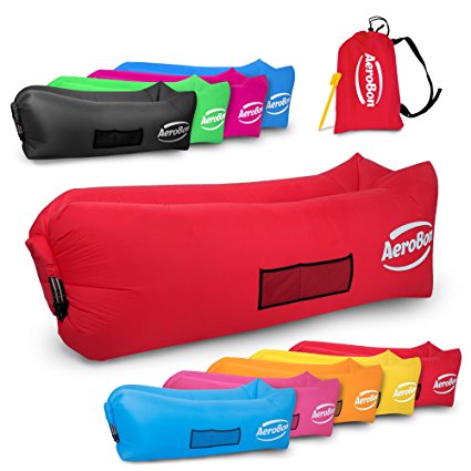 AeroBon - Gets Inflated and Holds Air 40% Better Than Analogues - Hangout Lounger Hammocks for Outdoors With Carry Bag - Inflatable Loungers for Pool or Beach - for Camping Picnics & Music Festivals