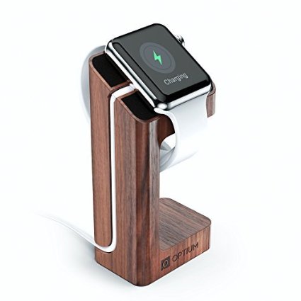 Apple Watch Stand PODIUM by Optium for Apple Watch 38mm and 42mm holds Apple Watch at safe and convenient angle Charging Cable NOT Included