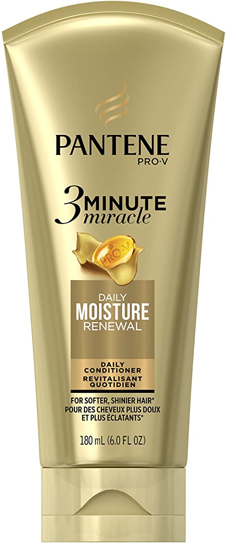 Pantene Daily Moisture Renewal 3 Minute Miracle Daily Conditioner, 180 mL