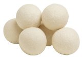 Handy Laundry Sheep Wool Dryer Balls Pack of 6 Premium 100 Natural XL Fabric Softener Reusable Saves Drying Time