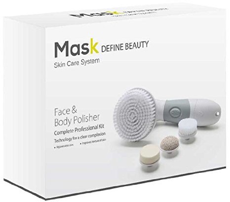 Mask Gray Facial Brush & Body Polisher Skin Cleansing System