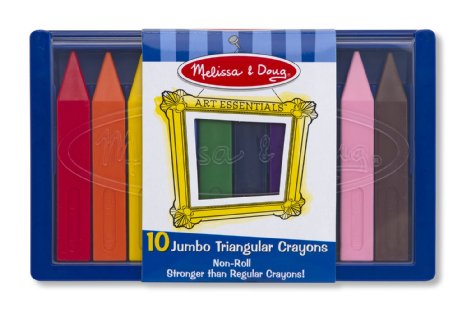 Melissa and Doug Jumbo Triangular Crayons