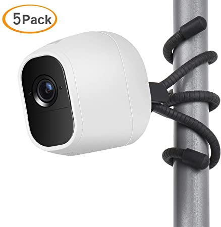 Uogw 5 Pack Flexible Tripod Compatible with Arlo Pro, Arlo Ultra, Arlo Pro2,Arlo Baby, Arlo Pro3, Arlo Go,Wall Mount Bracket,Attach Your Arlo Home Security Camera Wherever You Like Without Any Tools