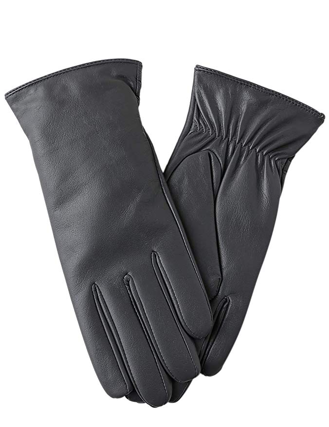 Super-soft Leather Winter Gloves for Women Full-Hand Touchscreen Warm 100% Cashmere Lined Perfect Appearance