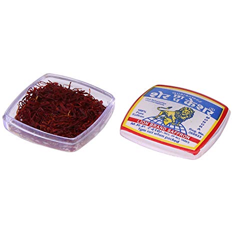 Lion Brand 100% pure mongra Organic Saffron - 1 gm