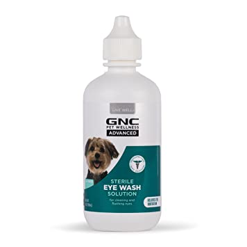 GNC Pets Advanced Sterile Eye Wash for Dogs | Dog Eye Wash Helps Relieve Irritation and Rinse Away Debris | Eye Relief Eye Wash for Dogs, 4 oz | Made in The USA (FF14829)