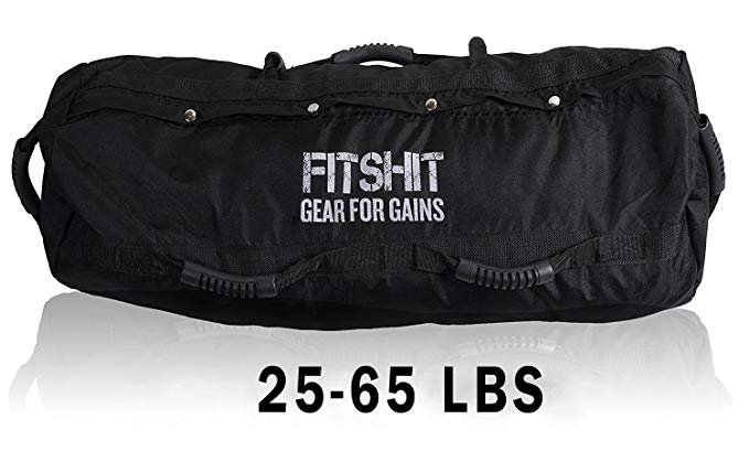 FITSHIT Sandbag for Training Workouts - Heavy Duty - Durable Functional Fitness Weighted Sandbags