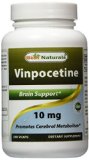 1 Vinpocetine 10mg 180 Vcaps by Best Naturals -- Promotes Cerebral Metabolism -- Manufactured in a USA Based GMP Certified Facility and Third Party Tested for Purity Guaranteed