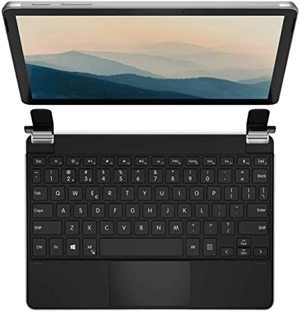 Brydge 10.5 Go  Wireless Keyboard with Precision Touchpad | Compatible with Microsoft Surface Go 1 & 2 | Designed for Surface | (Silver)