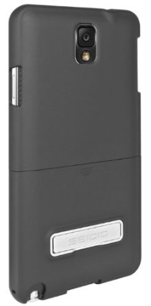 Seidio SURFACE Case with Metal Kickstand for  Samsung Galaxy Note 3 - Retail Packaging - Black