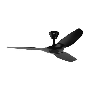 Haiku Home L Series 52-inch Indoor/Outdoor Wi-Fi Enabled Black Ceiling Fan with LED Light, Works with Alexa