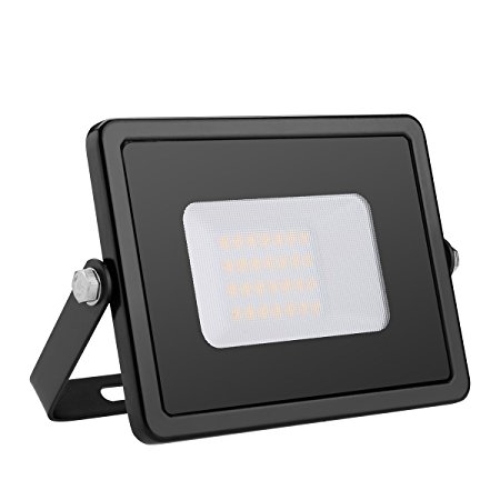 LE 20W LED Outdoor Flood Lights Waterproof IP65, 1600lm, 3000K Warm White, 200W Halogen Bulb Equivalent, 100° Beam Angle,Super Bright Work Light