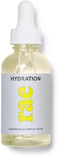 Rae Hydration Ingestible Drops 1.9 Fl Oz! Formulated with Hyaluronic Acid and Electrolytes! Hyaluronic Acid Supplement Promotes Smooth, Healthy and Fresh-Looking Skin! Gluten-Free, Vegan and Non-GMO!
