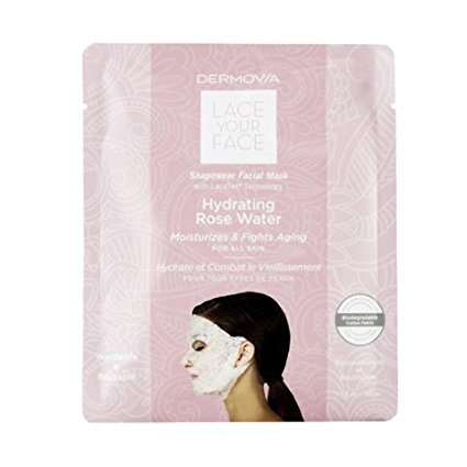 LACE YOUR FACE Compression Facial Mask - Hydrating Rose Water - Single