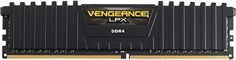 Corsair Vengeance LPX 16GB (2x8GB) DDR4 DRAM 2400MHz C14 Memory Kit - Black (CMK16GX4M2A2400C14)