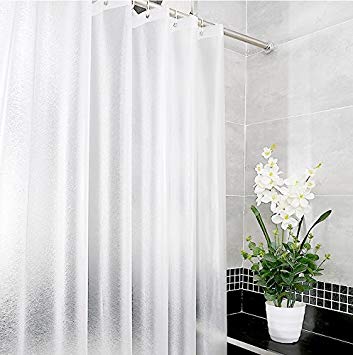 Eforgift EVA Shower Curtain Liner Water Proof and Anti-Mildew with Reinforced Top Rings, Simple Design Shower Curtain Liner Long Lasting with 2 magnets, Narrow Size, 36-inch by72-inch