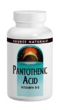 Source Naturals Pantothenic Acid 500mg 100 Tablets