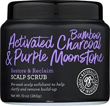 Not Your Mother's, Scalp Scrub Actvtd Bamboo Charcoal Purple Moonstone, 10 Ounce