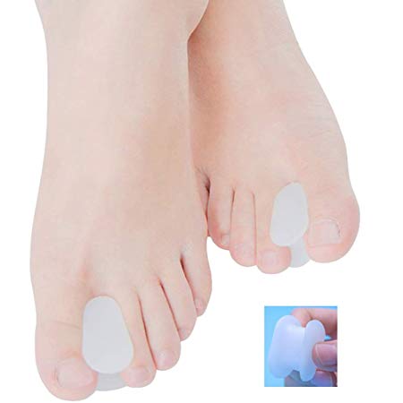 Povihome 5 Pairs Gel Bunion & Toe Spacers Separators and Straightener Orthotics (New Soft Version) for Sports Activities, Hammer Toe, Overlapping Toes, Bunion Toe Pain Relief - S Size