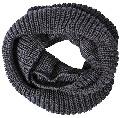 Oryer 2 Pack Womens Winter Warm Thick Knit Infinity Scarf Circle Loop Cowl Scarf