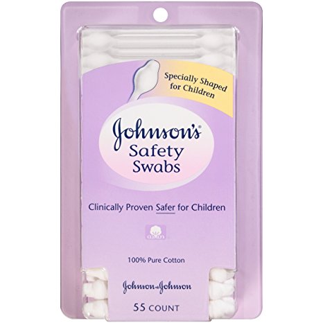 Johnson's Safety Swabs, 55 Count